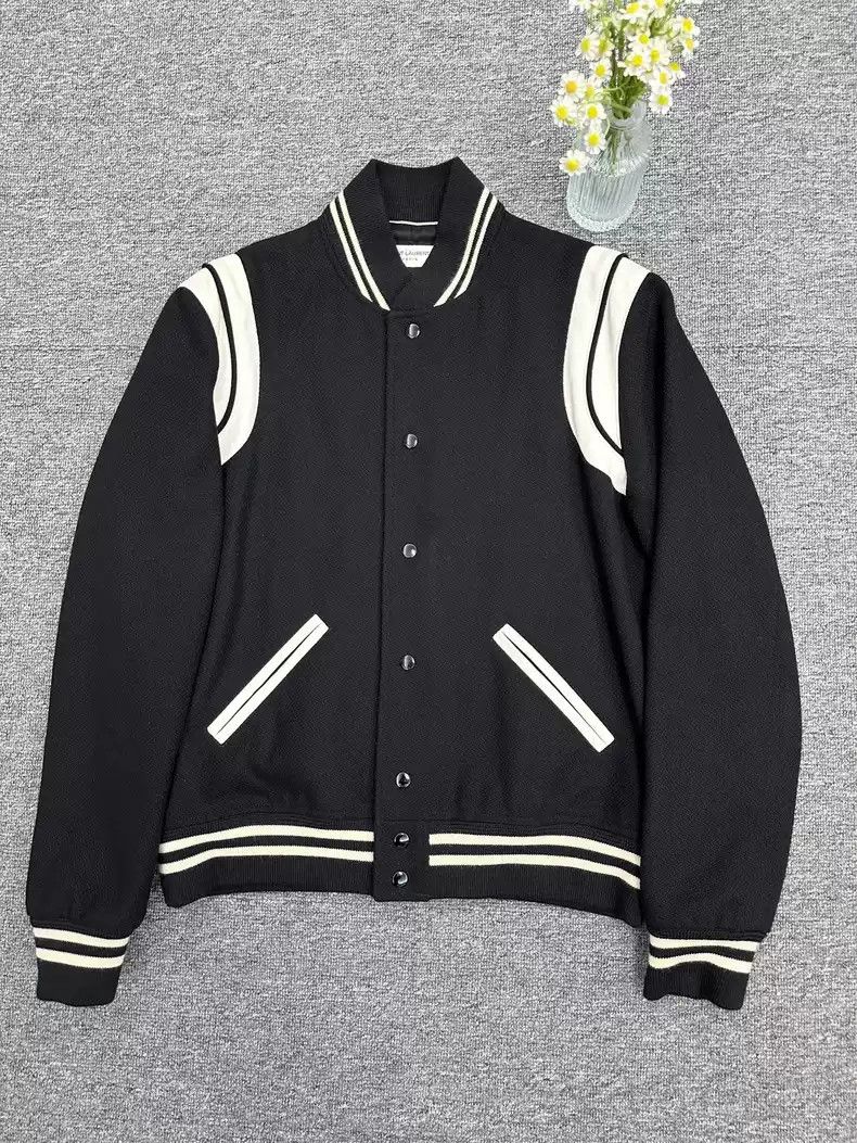 Saint Laurent Paris Saint laurent slp black and white baseball uniform Size US L / EU 52-54 / 3 - 1 Thumbnail