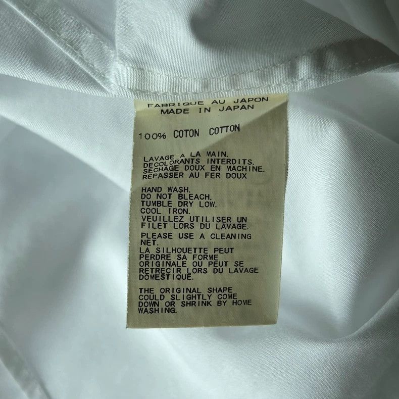 Yohji Yamamoto Yohji Yamamoto Yohji Yamamoto White Doll Collar Shirt Size US S / EU 44-46 / 1 - 6 Thumbnail