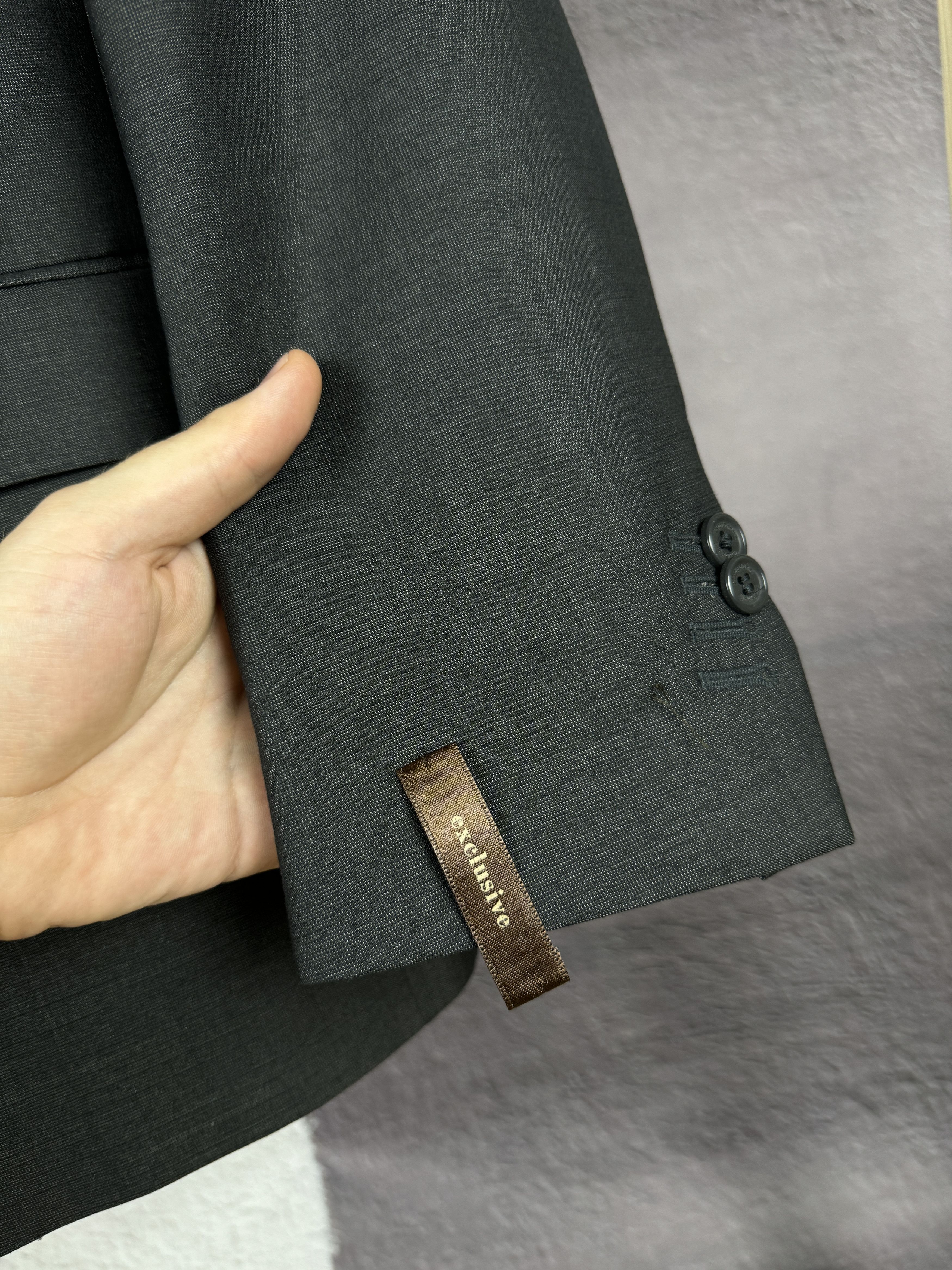 Nazareno Gabrielli BNWT Nazareno Gabrielli 2 pcs Panda grey 2 button wool suit Size 38R - 7 Thumbnail