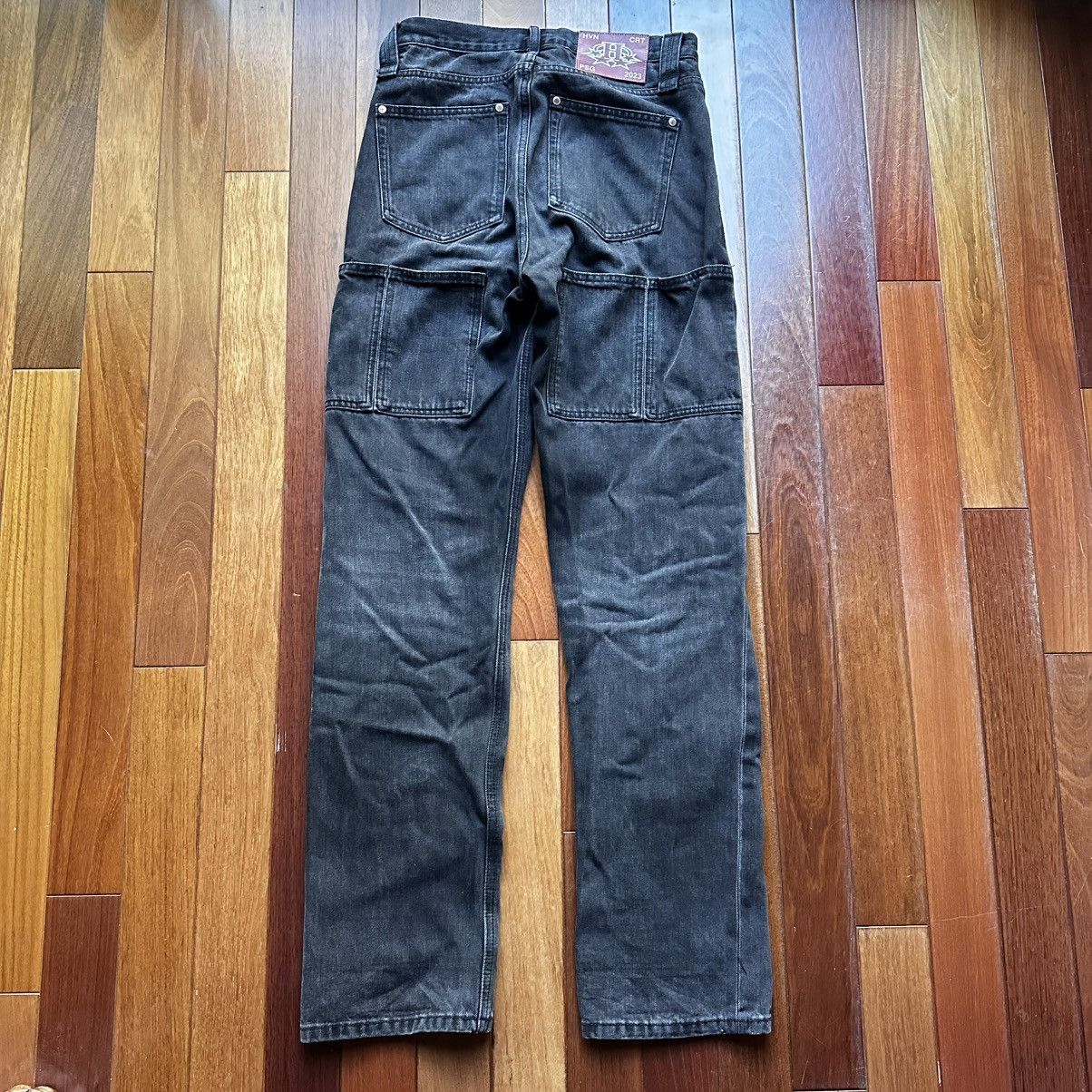 Haven Court Haven Court Quad Cargo Selvedge Denim - Black/Washed Black Size US 29 - 2 Thumbnail