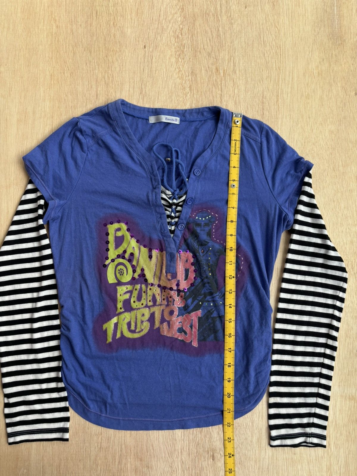 Hysteric Glamour × If Six Was Nine × Japanese Brand Y2k Double Layer Banila B Hysteric Glamour style Longsleeve Size M / US 6-8 / IT 42-44 - 12 Thumbnail