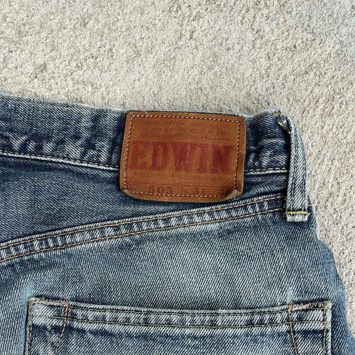 Edwin “DISTRESSED SELVEDGE EDWIN 505” DENIM Size US 31 - 8 Thumbnail