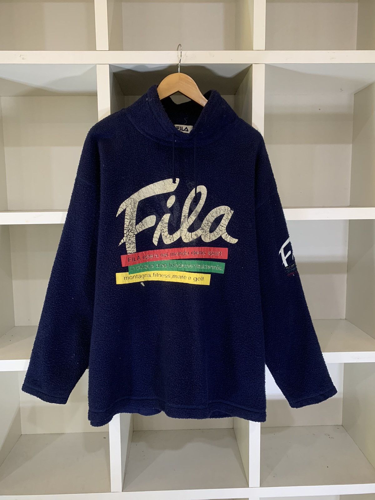 Bjorn Borg × Fila × Vintage Vintage Fila Fleece Sweater Size US L / EU 52-54 / 3 - 2 Thumbnail