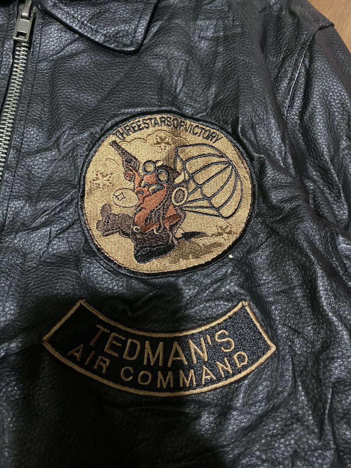 Tedman × Vintage Vintage Tedman Leather Flight Jacket Size US L / EU 52-54 / 3 - 5 Thumbnail