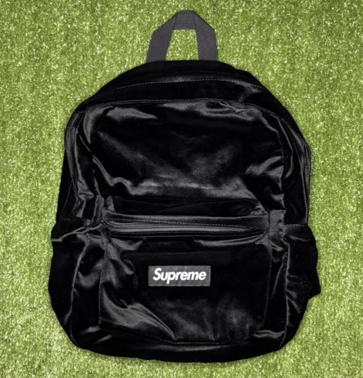 【新品未使用】Supreme Velvet Backpack ブラック Velvet Backpack - Shop - Supreme