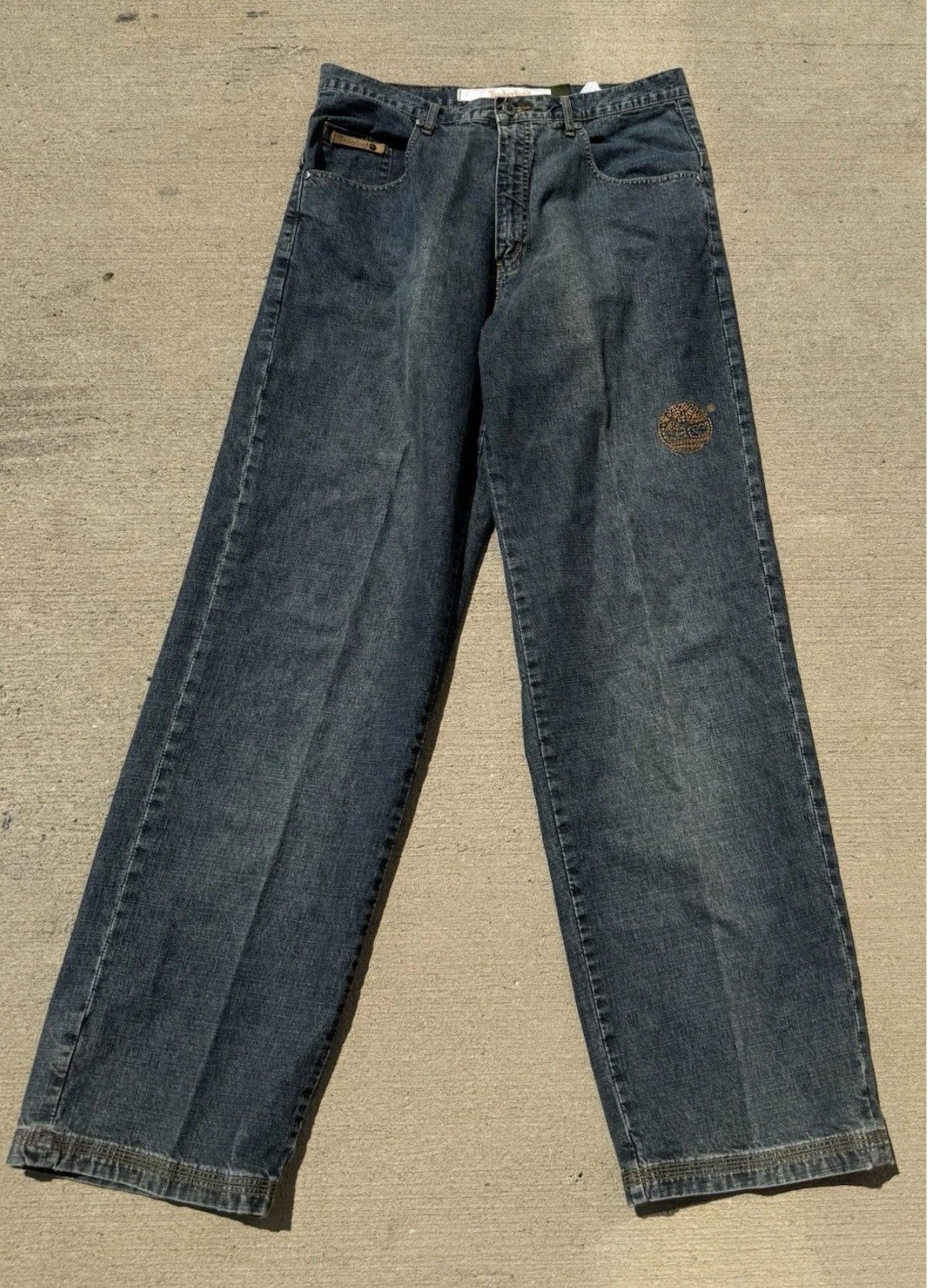Timberland Vintage Timberland Jeans 34x32 Big Logo Embroidered Size US 34 / EU 50 - 1 Thumbnail