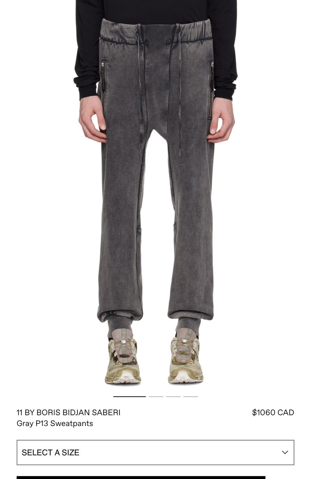11 By Boris Bidjan Saberi P13 SWEATPANTS - DIRTY GREY Size US 34 / EU 50 - 15 Thumbnail