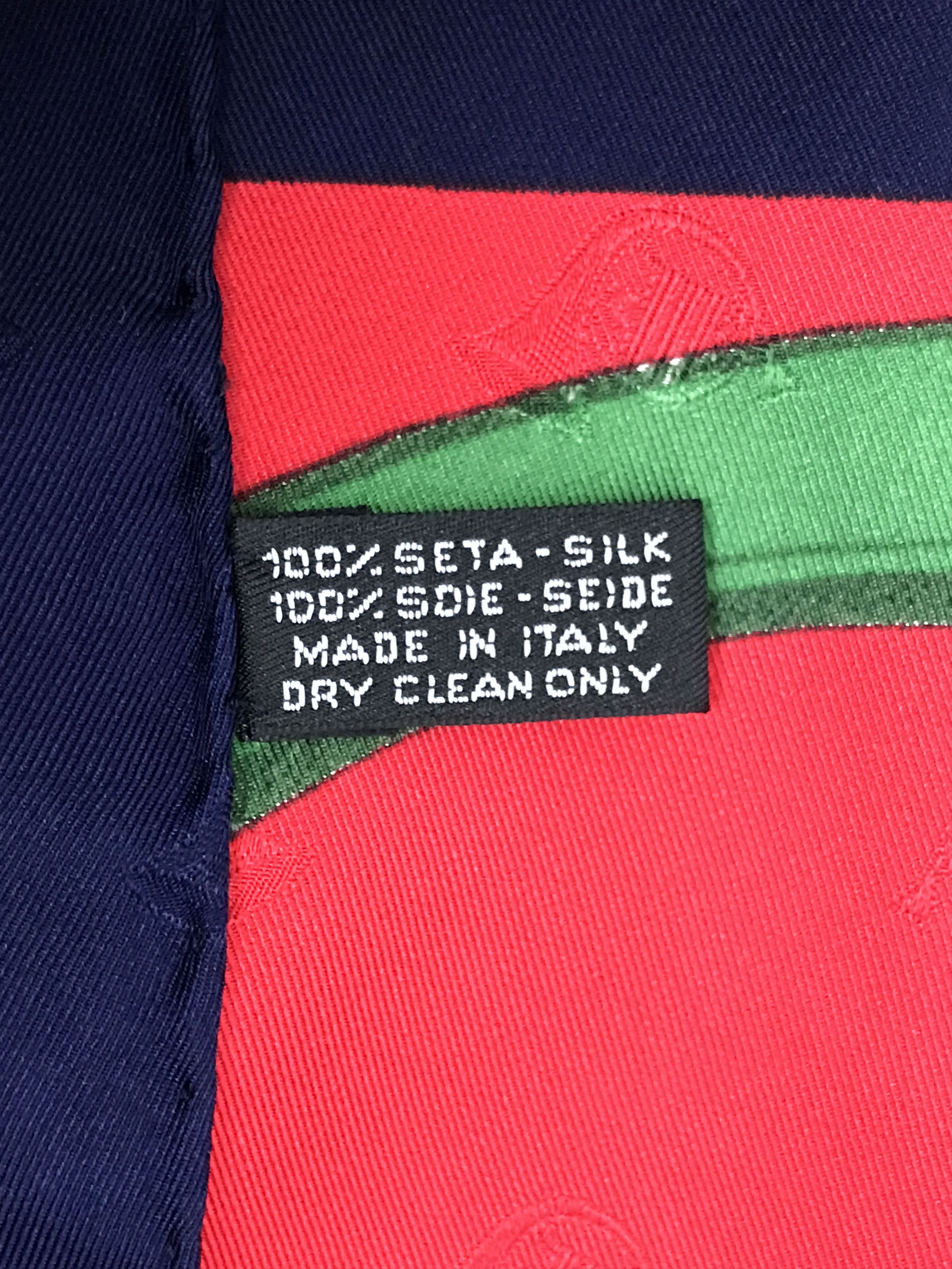 Celine × Vintage Vintage Celine Horsebit Silk Scarf Size ONE SIZE - 7 Thumbnail