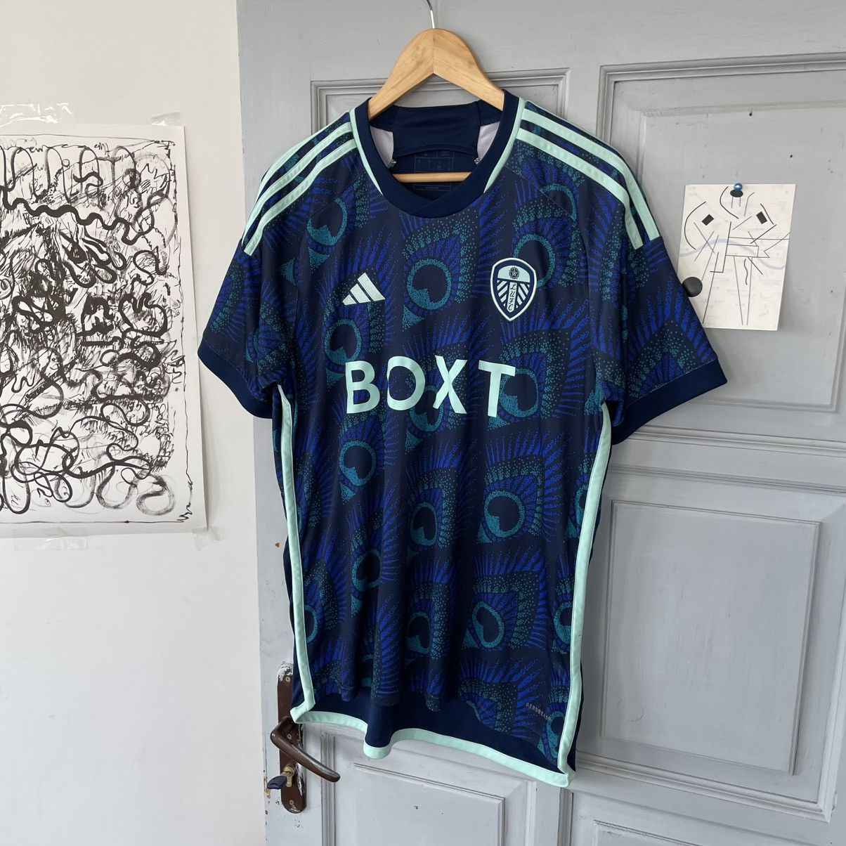 Adidas Leeds Away 2023/2024 Adidas Football Shirt Size L Size US L / EU 52-54 / 3 - 3 Thumbnail