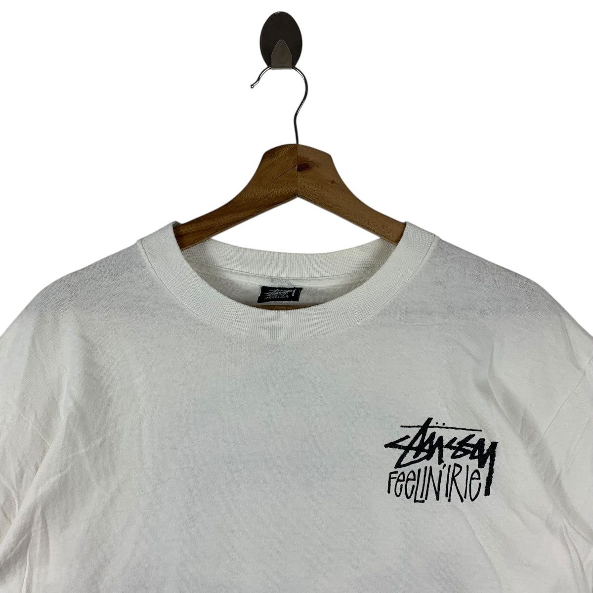 Stussy Vintage 90s STUSSY feelin irie big back hit long sleeve tee Size US M / EU 48-50 / 2 - 3 Thumbnail