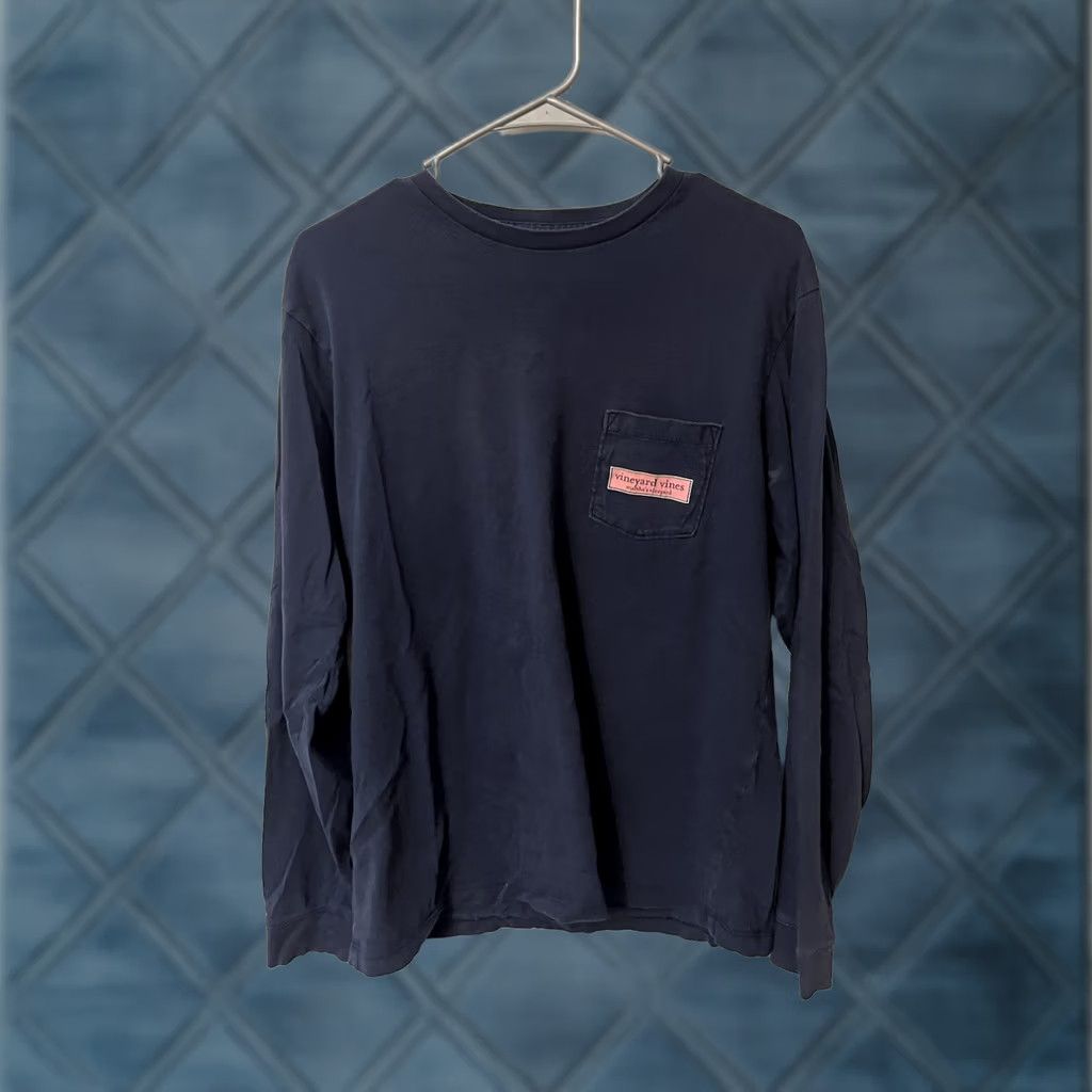 Vineyard Vines Vineyard Vines Martha's Vineyard T Shirt Long Sleeve Blue Adult Small Vineyard Vines Size US S / EU 44-46 / 1 - 1 Thumbnail