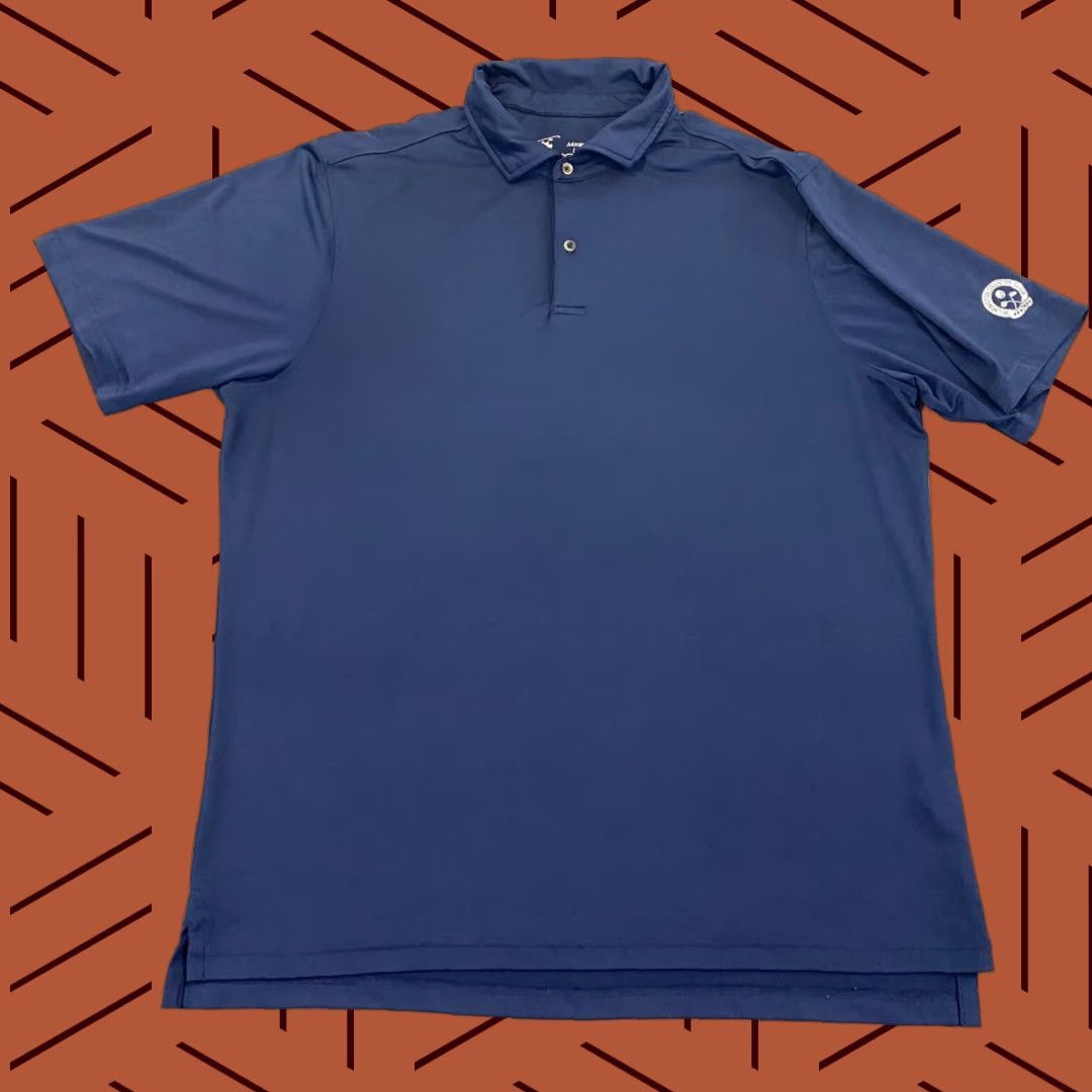 Vintage Wilmington Country Club Polo Mens Large Blue FG Tech Performance Golf Shirt S/S Size US L / EU 52-54 / 3 - 1 Thumbnail