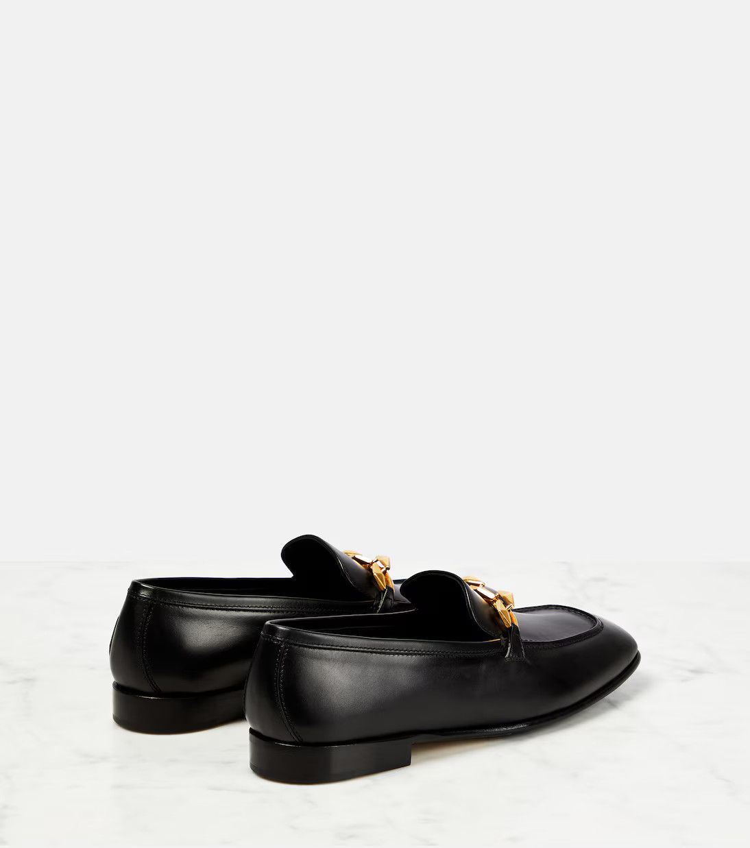 Jimmy Choo o1y0326 Loafers in Black Size US 10 / IT 40 - 2 Thumbnail