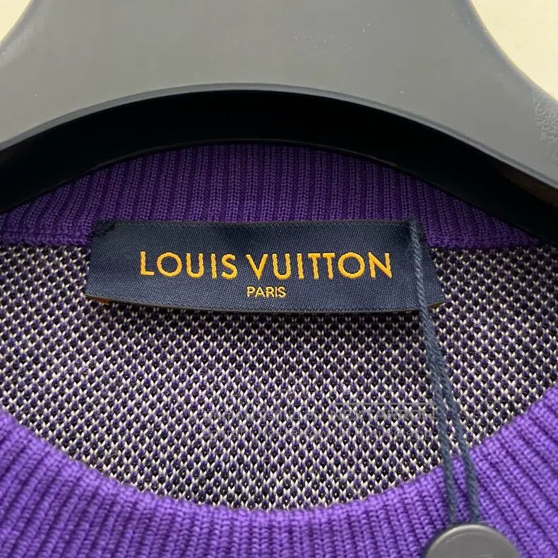 Louis Vuitton Louis Vuitton Purple character logo jacquard cartoon sweat Size US M / EU 48-50 / 2 - 6 Thumbnail