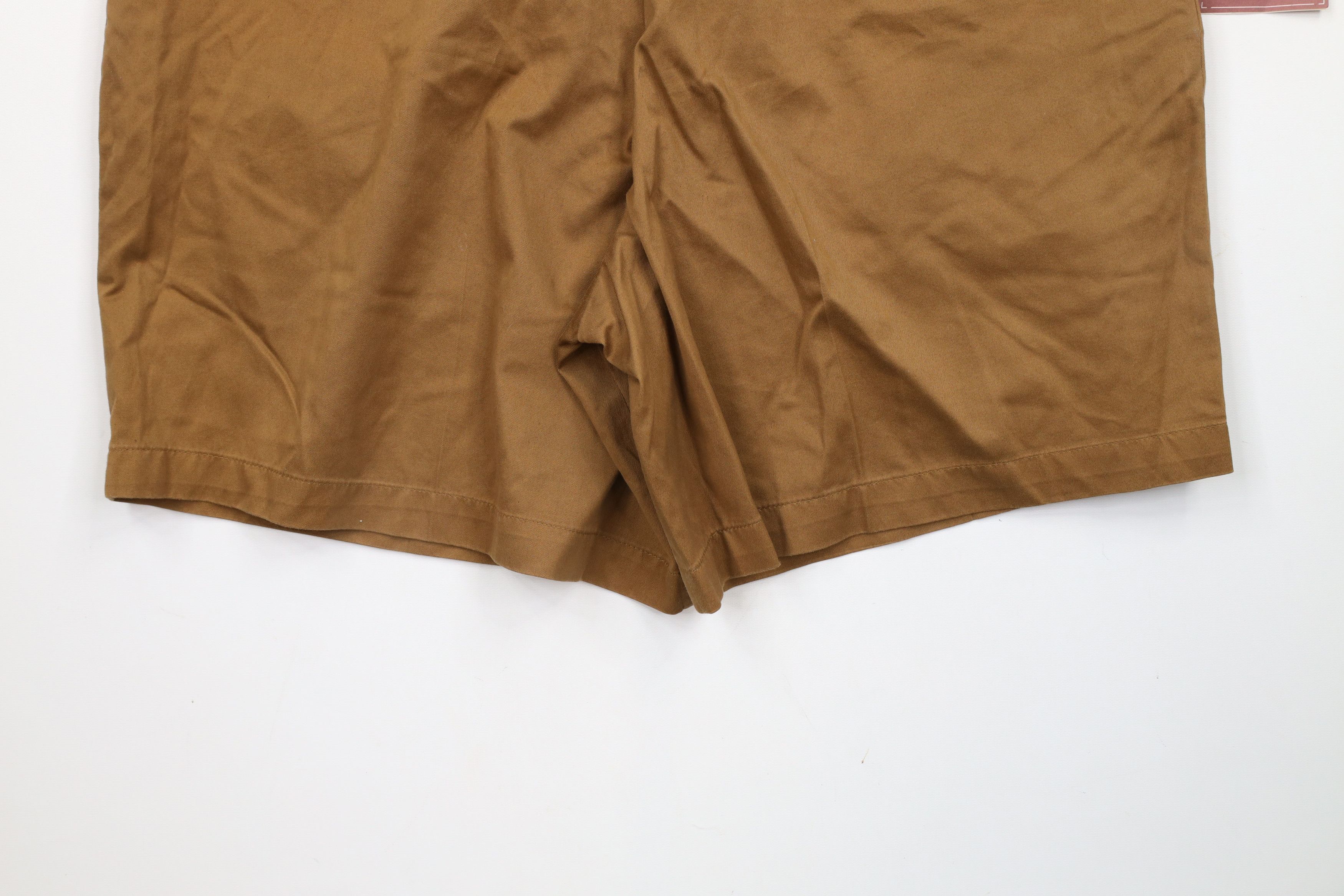 Vintage Deadstock Vintage 90s Streetwear Chino Shorts Brown Cotton Size 36" / US 14 / IT 50 - 11 Thumbnail