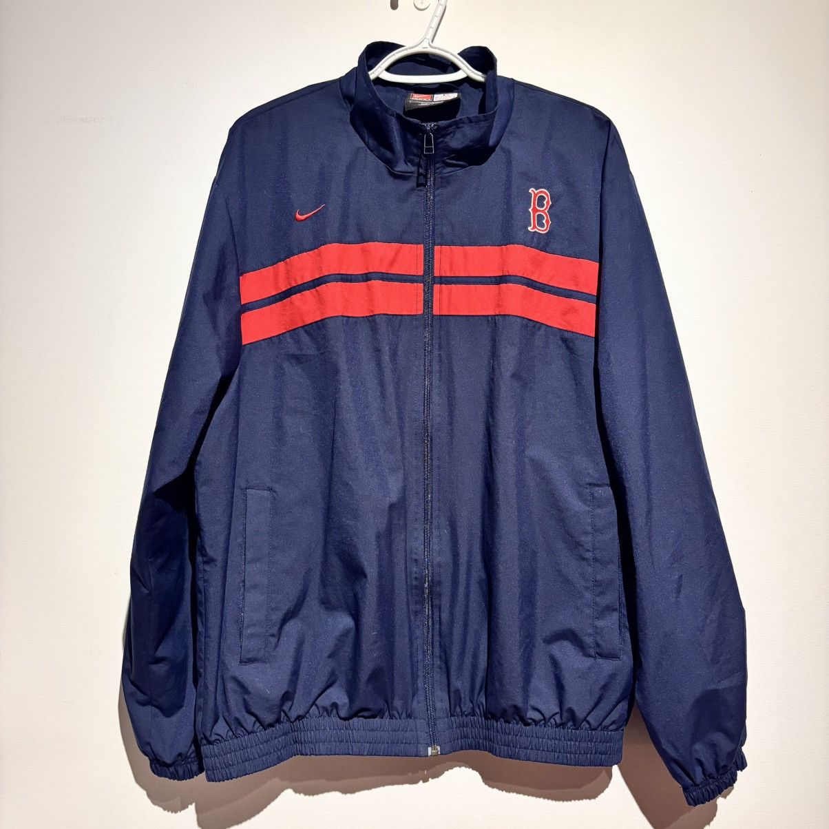 Nike Vintage Y2K Nike Boston Red Sox Zip Jacket Windbreaker MLB Size US L / EU 52-54 / 3 - 1 Thumbnail