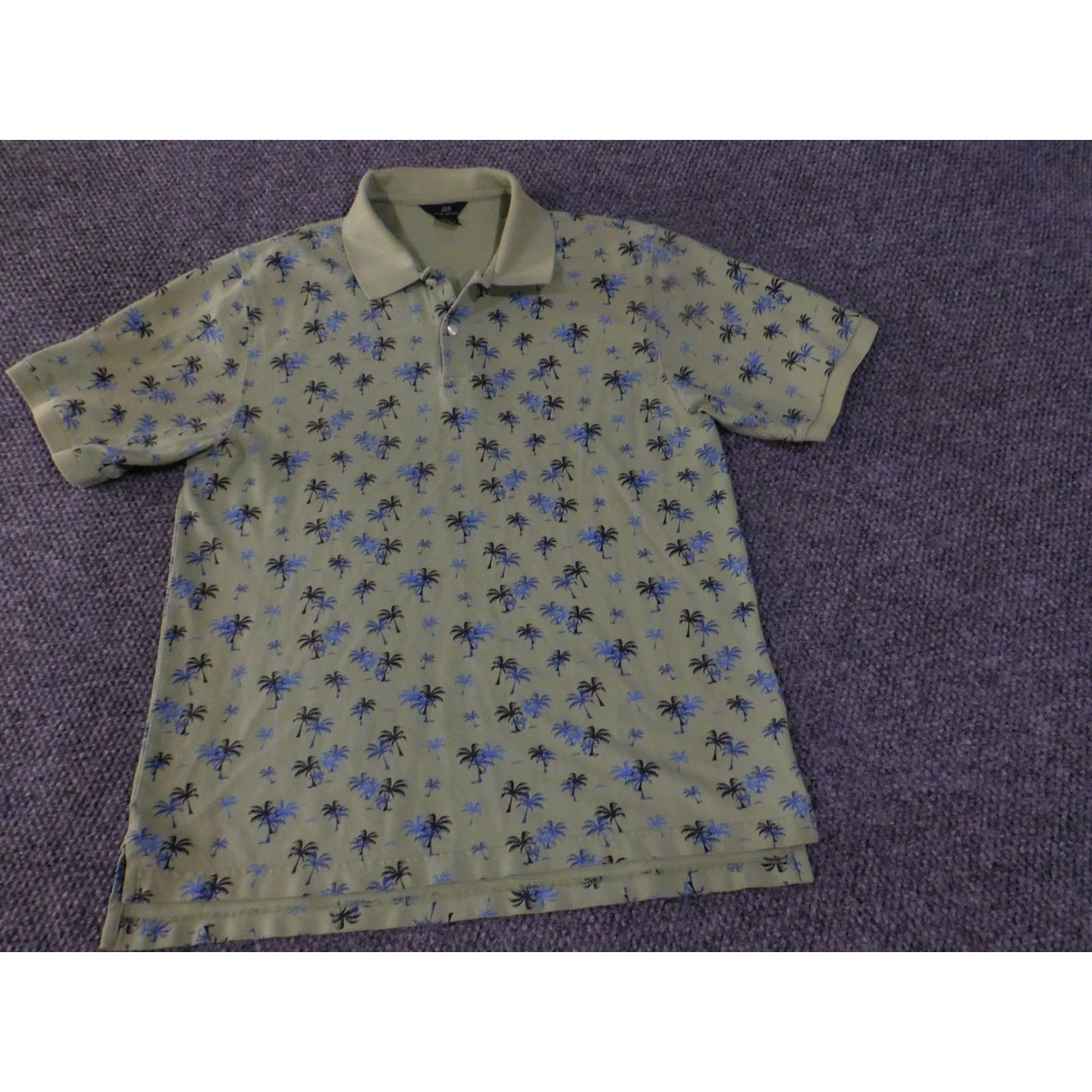 Brooks Brothers Brooks Brothers 346 Polo Shirt Mens Large Palm Tree Print Short Sleeve Cotton Green Polo Shirt Mens Large Palm Tree Print Tropical Summer Guru Size US L / EU 52-54 / 3 - 3 Thumbnail
