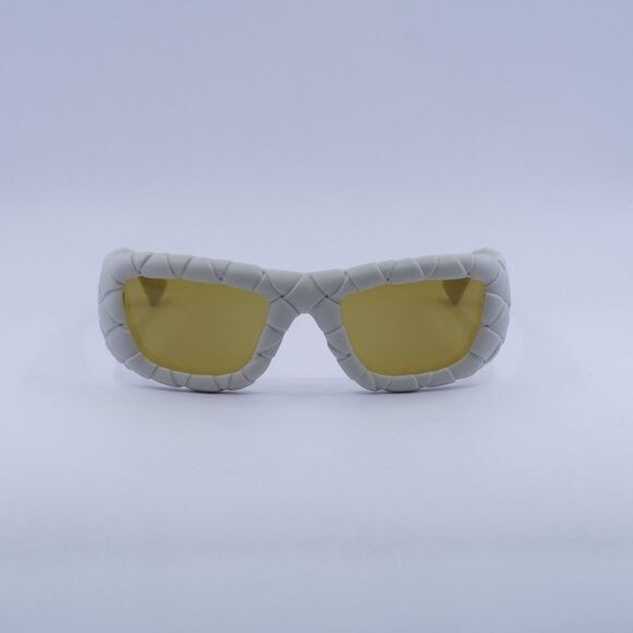 Bottega Veneta Bottega Veneta BV1303S 006 Sunglasses Chalk White Square Size ONE SIZE - 3 Thumbnail