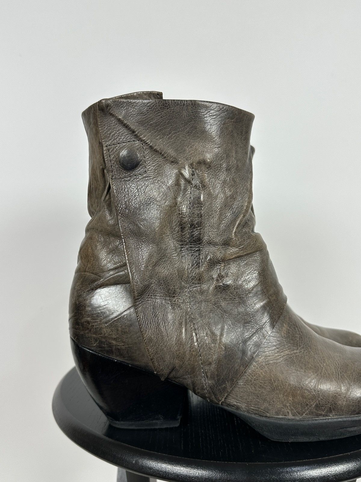 A.S.98 A.S.98. Airstep Leather Biker Ankle Boots Size US 11 / IT 41 - 12 Thumbnail