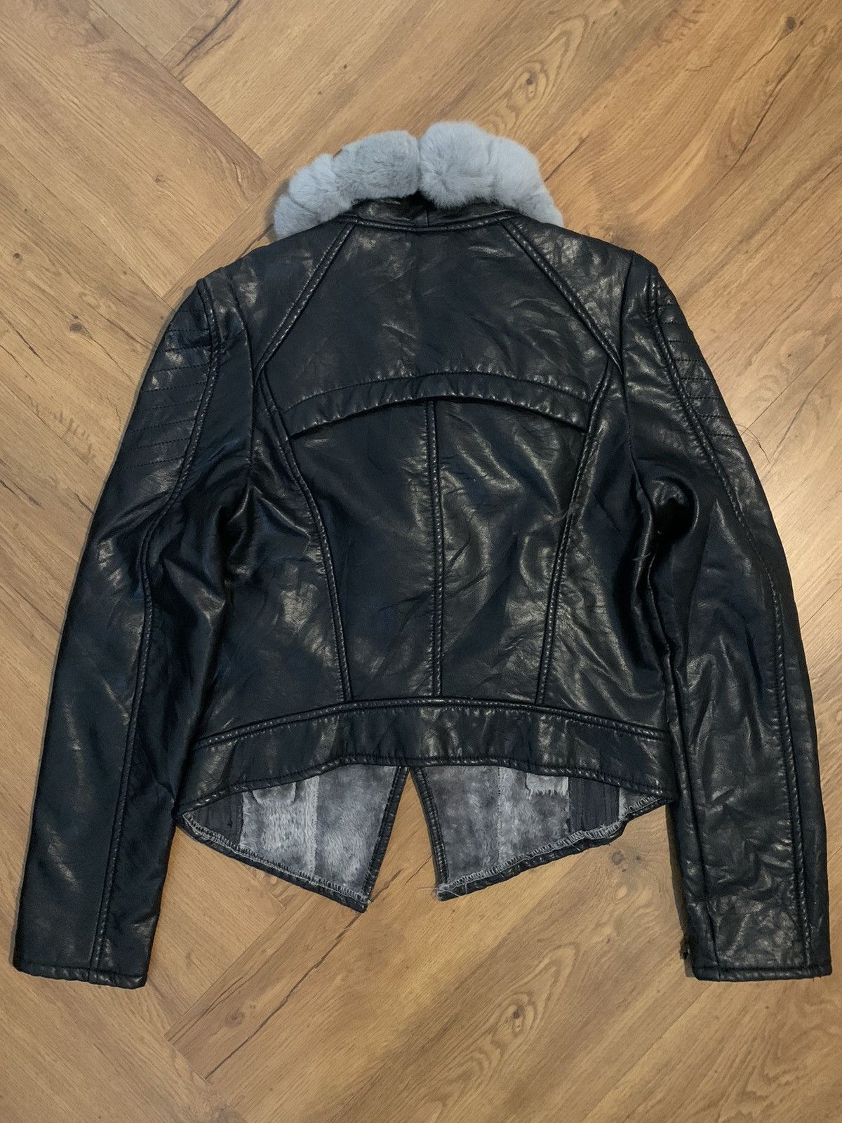 Ekam Japanese synthetic leather fur jacket punk rock viekei styel Size US M / EU 48-50 / 2 - 3 Thumbnail
