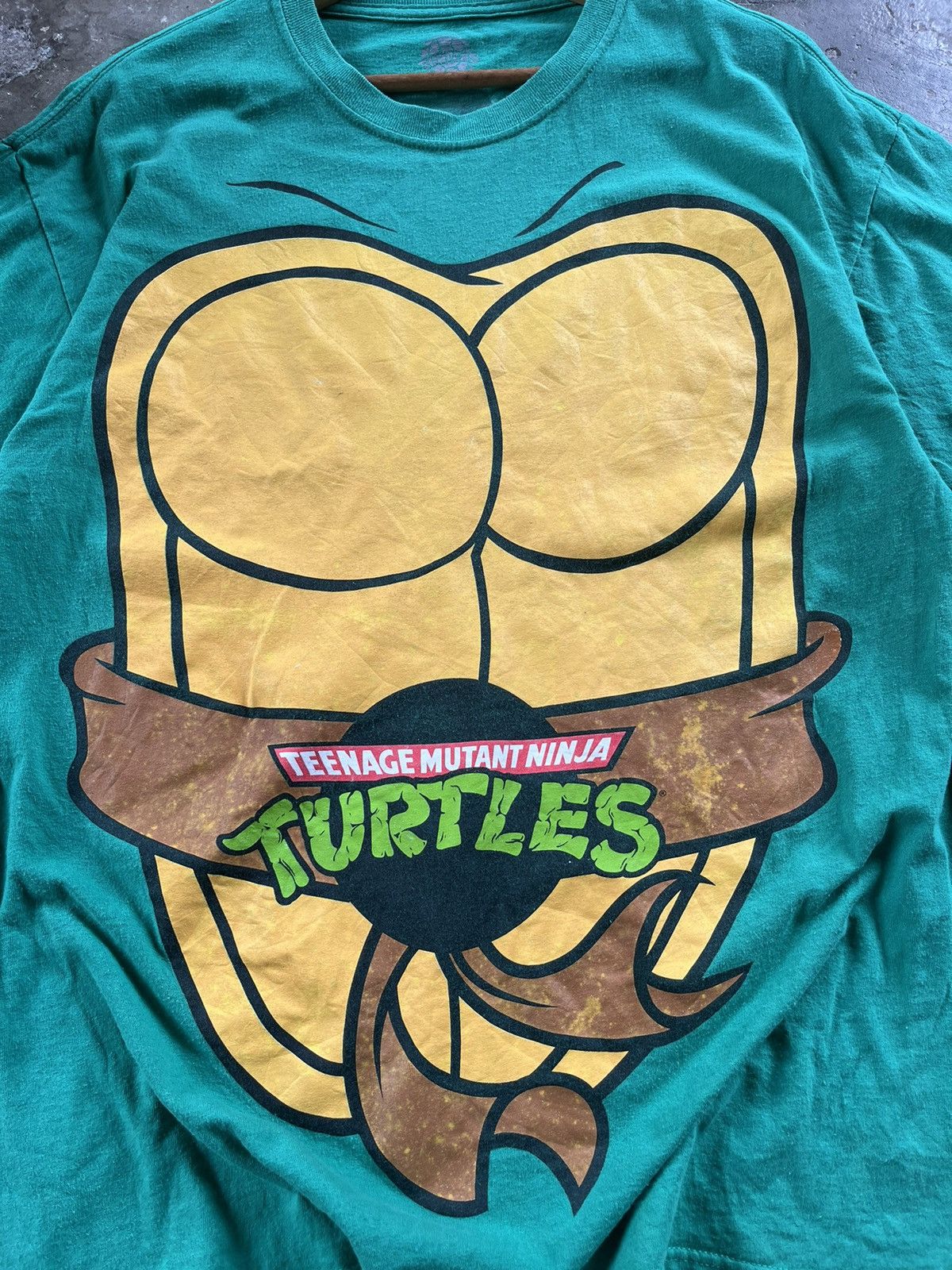 Cartoon Network × Vintage 💥RARE Vintage Ninja Turtle Teenage Mutant Mirror Print Tees Size US L / EU 52-54 / 3 - 4 Thumbnail