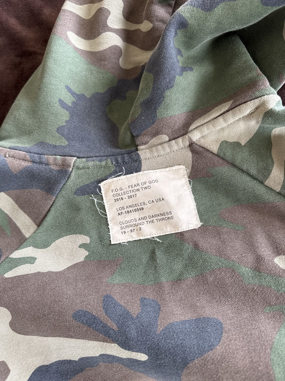 Essentials FOG Camo Hoodie Sweatshirt Size US M / EU 48-50 / 2 - 3 Thumbnail