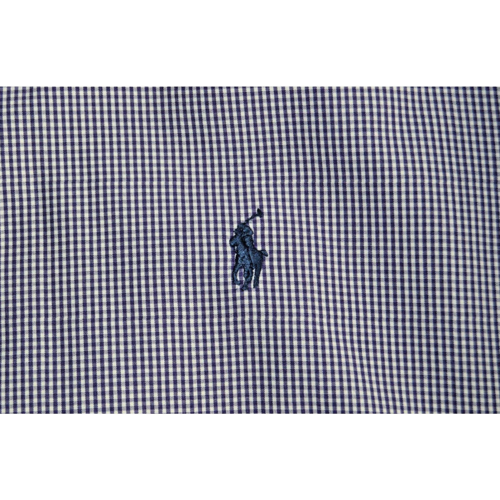 Polo Ralph Lauren VINTAGE Polo Ralph Lauren Dress Shirt Purple Check 17 34/35 Mens Size 46R - 3 Thumbnail