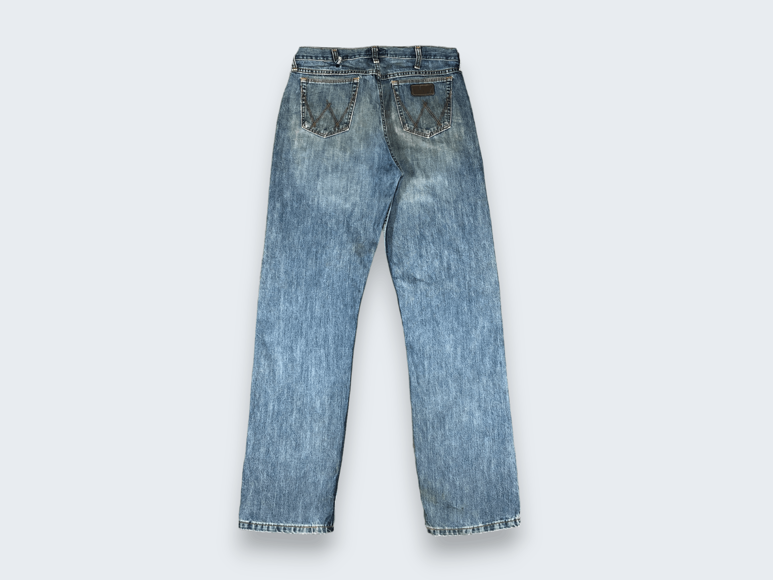 Vintage × Wrangler Vintage Wrangler Light Blue Wash Jeans L736 Size US 35 - 4 Thumbnail