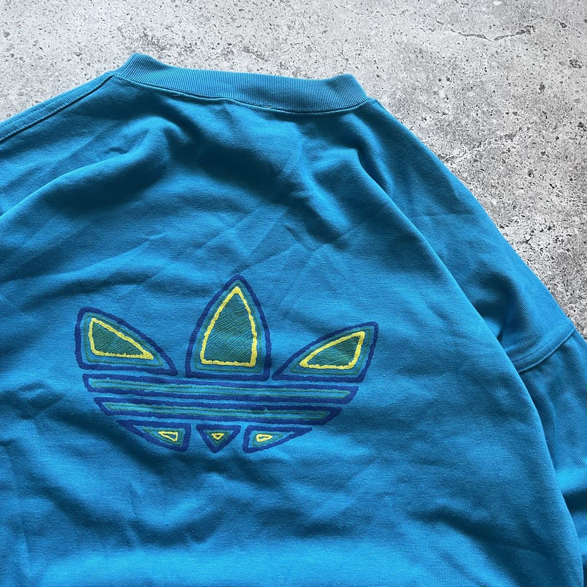Adidas × Vintage Vintage 90s Adidas Big Logo Track Suit Sweatpants Sweatshirt Size US L / EU 52-54 / 3 - 6 Thumbnail