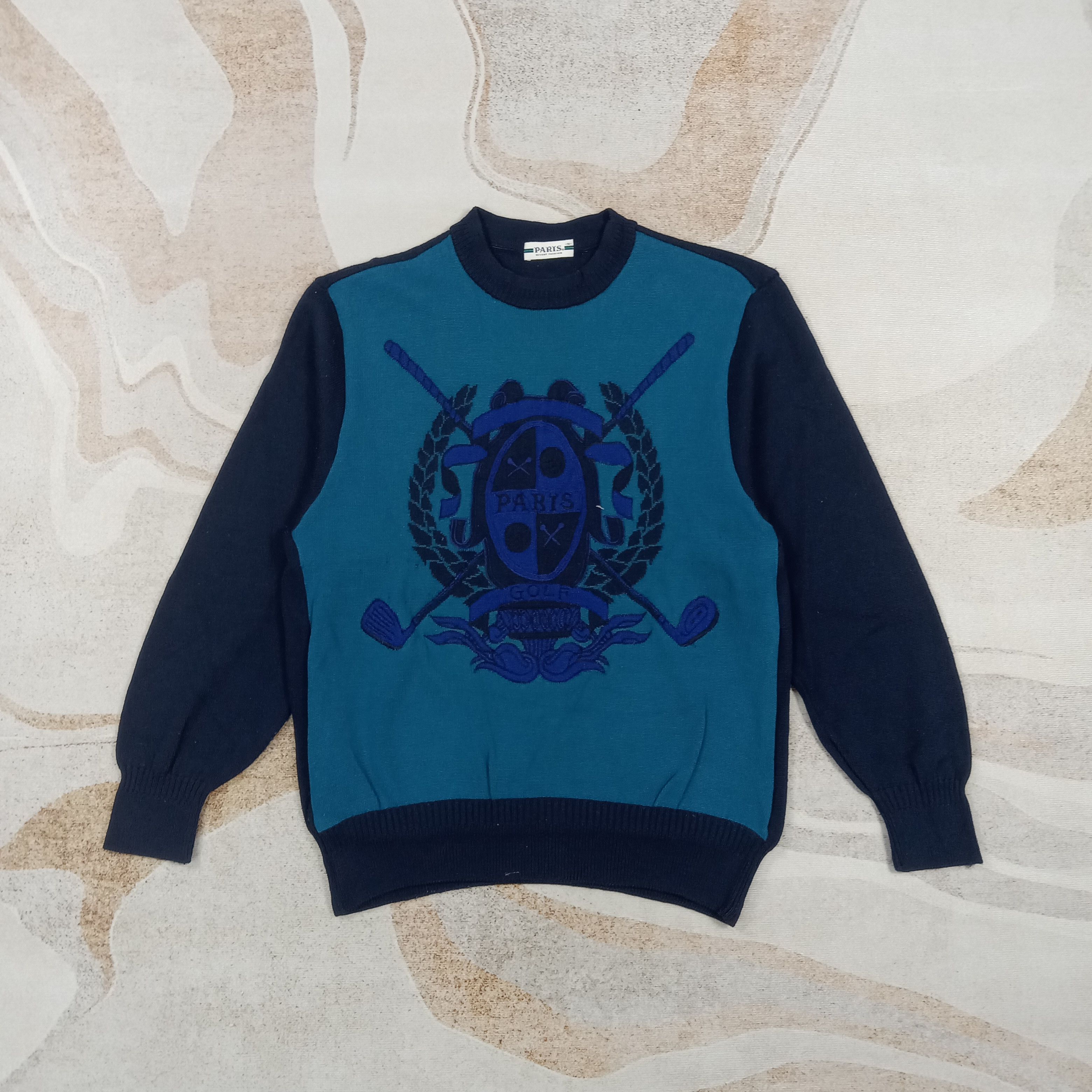 Vintage PARIS Resort Golf 90's Knitwear C291N32 Size US S / EU 44-46 / 1 - 1 Thumbnail