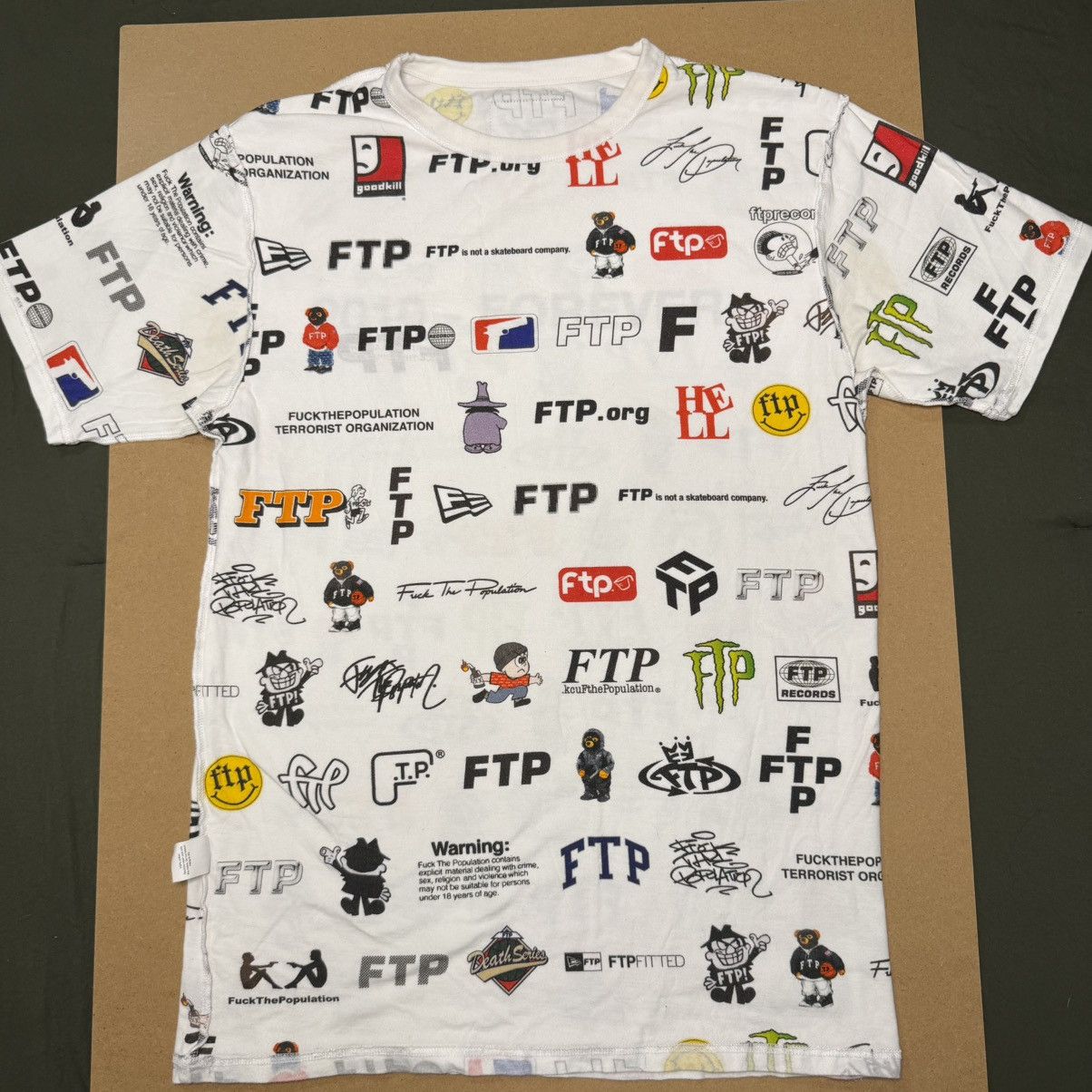 Fuck The Population FTP 13 Year Anniversary T Shirt Size US M / EU 48-50 / 2 - 1 Thumbnail