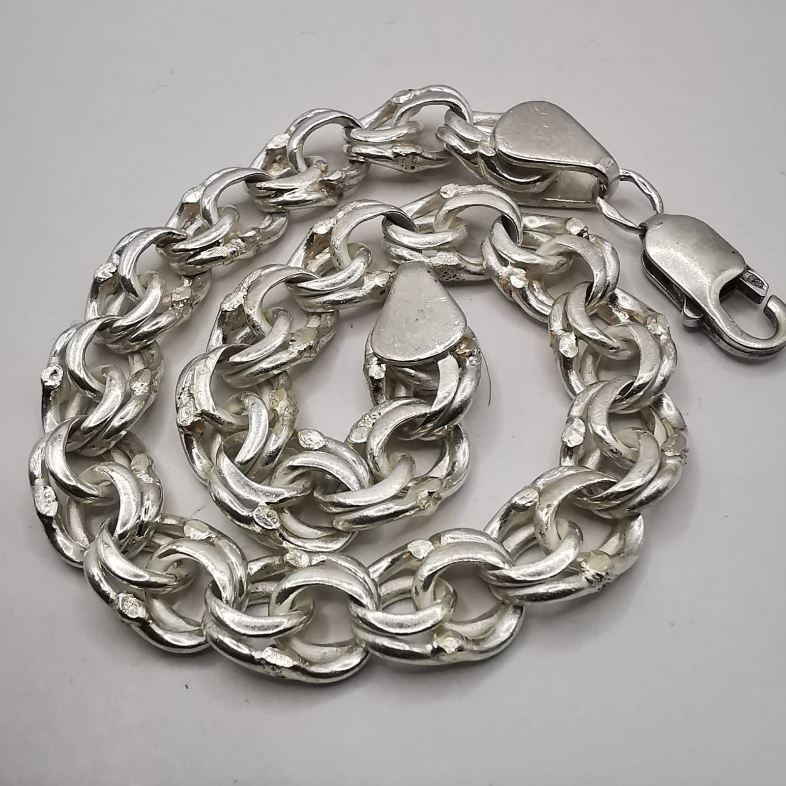 Vintage Bracelet Jewelry925 Sterling SilverHandmade 2646g