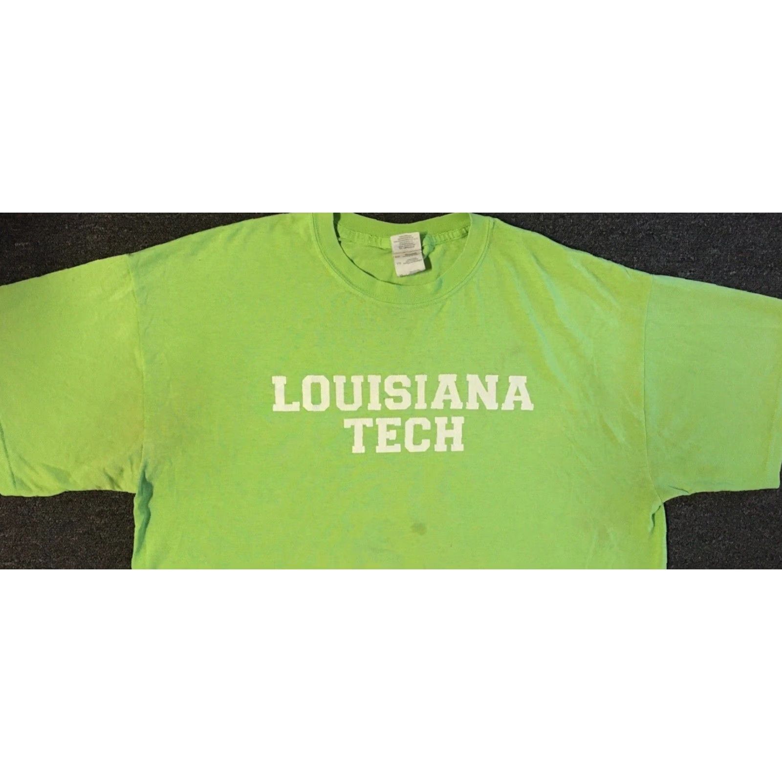 Vintage Vtg Louisiana Tech Faded Distress Shirt XL Neon College Skate Surf Grunge Y2K 90 Size US XL / EU 56 / 4 - 7 Thumbnail