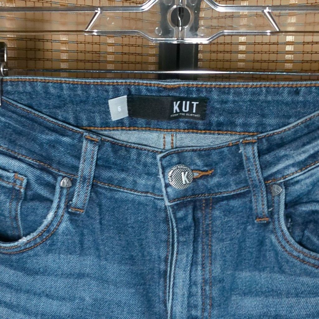 Other Kut from the Kloth Raw Hem Straight Leg Jeans Size 28" / US 6 / IT 42 - 4 Thumbnail