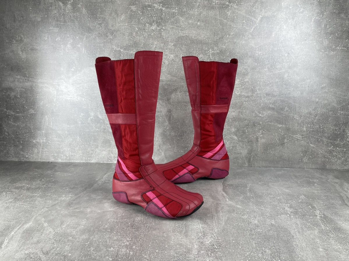 Diesel × Vintage Archive Diesel Y2K Vintage Square Zip Hi-Top Sneakers Boots Size US 10 / IT 40 - 7 Thumbnail