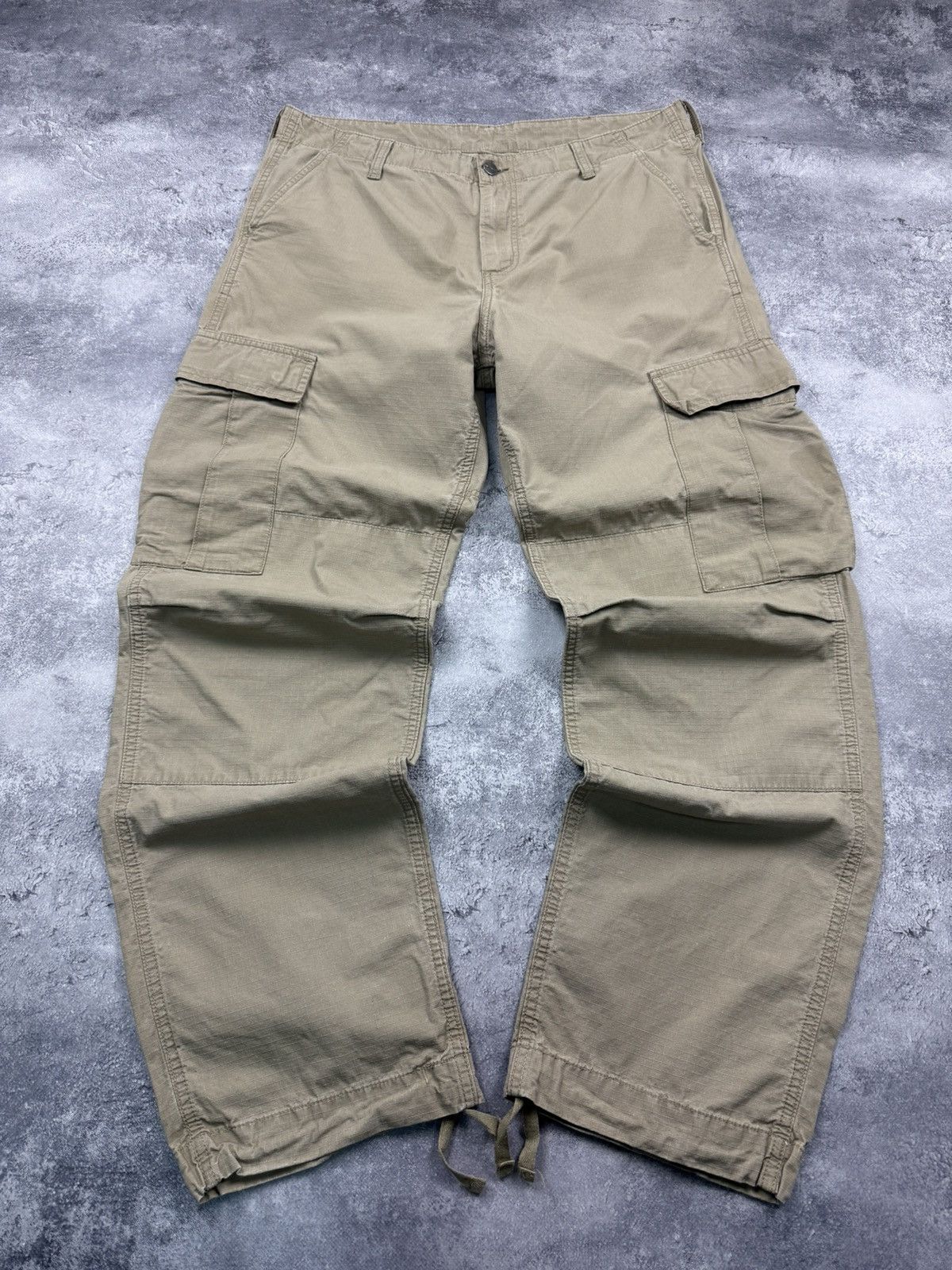 Carhartt Vintage Carhartt Cargo Pants Beige Work Regular Baggy Y2K Size US 34 / EU 50 - 2 Thumbnail