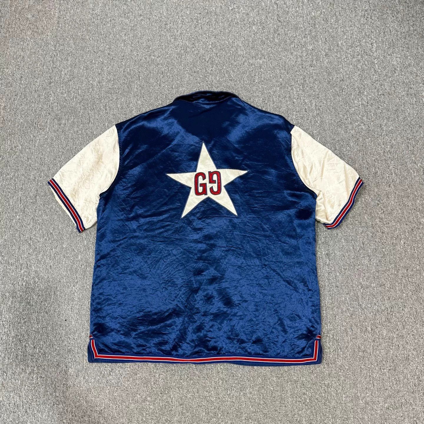 Gucci Gucci Double G Star Embroidered SS Shirt 54 Size US L / EU 52-54 / 3 - 2 Thumbnail