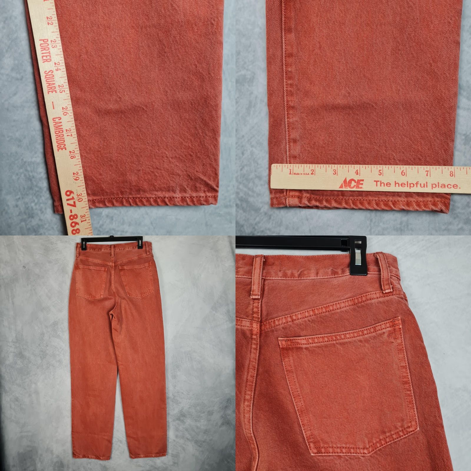 Madewell Madewell Baggy Straight Jeans Womens 27 Salmon High Rise Relaxed Denim Pants Size 27" / US 4 / IT 40 - 9 Thumbnail