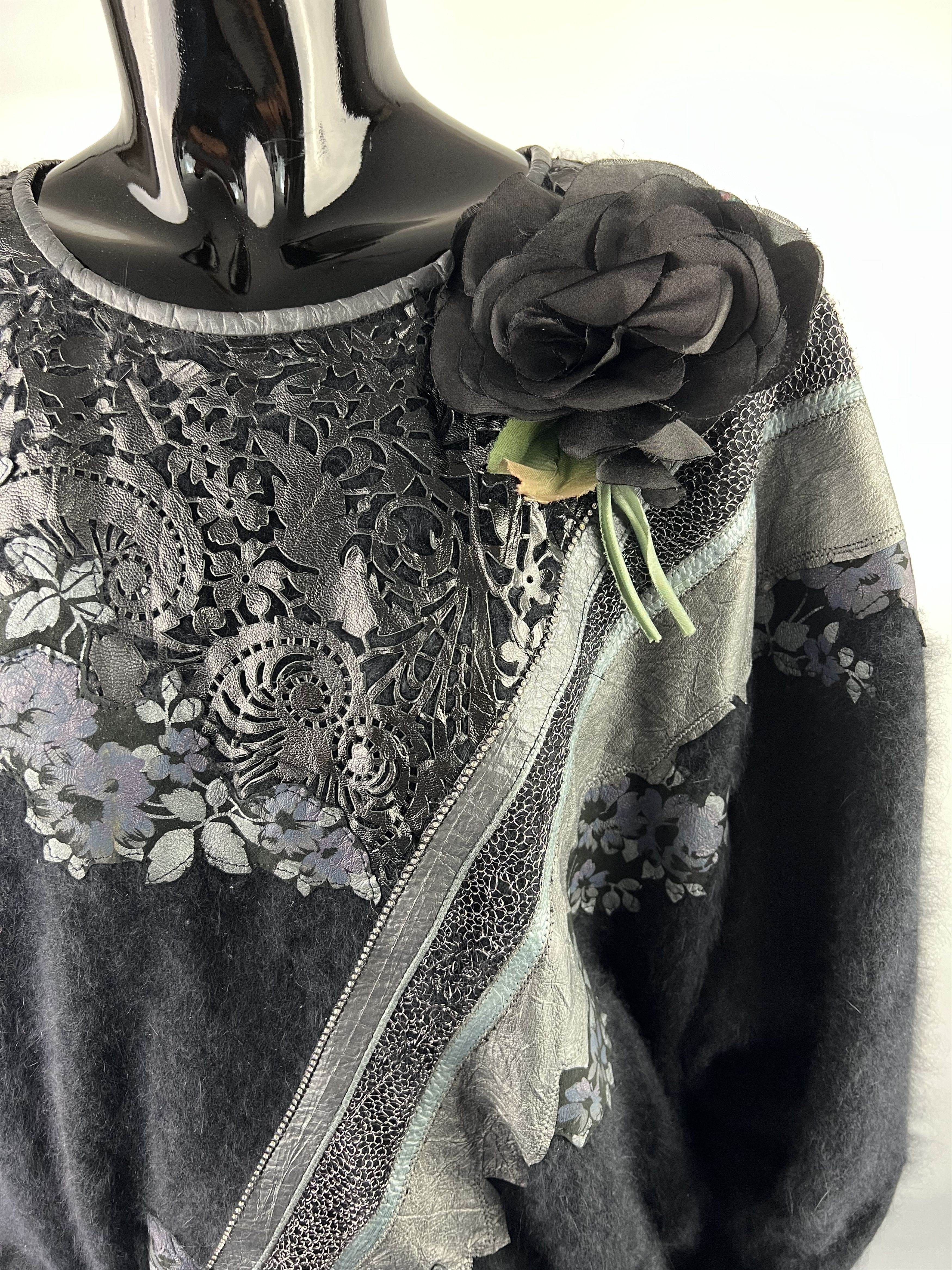 Roberto Cavalli 80s Rare Vintage Roberto Cavalli Firenze Mohair Sweater Size ONE SIZE - 5 Thumbnail