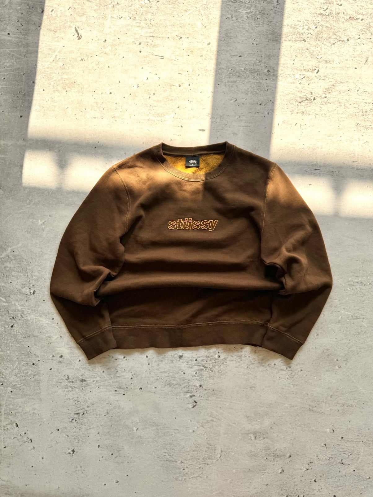 Stussy × Vintage STUSSY CENTER LOGO VINTAGE SWEATSHIRT Size US S / EU 44-46 / 1 - 1 Thumbnail