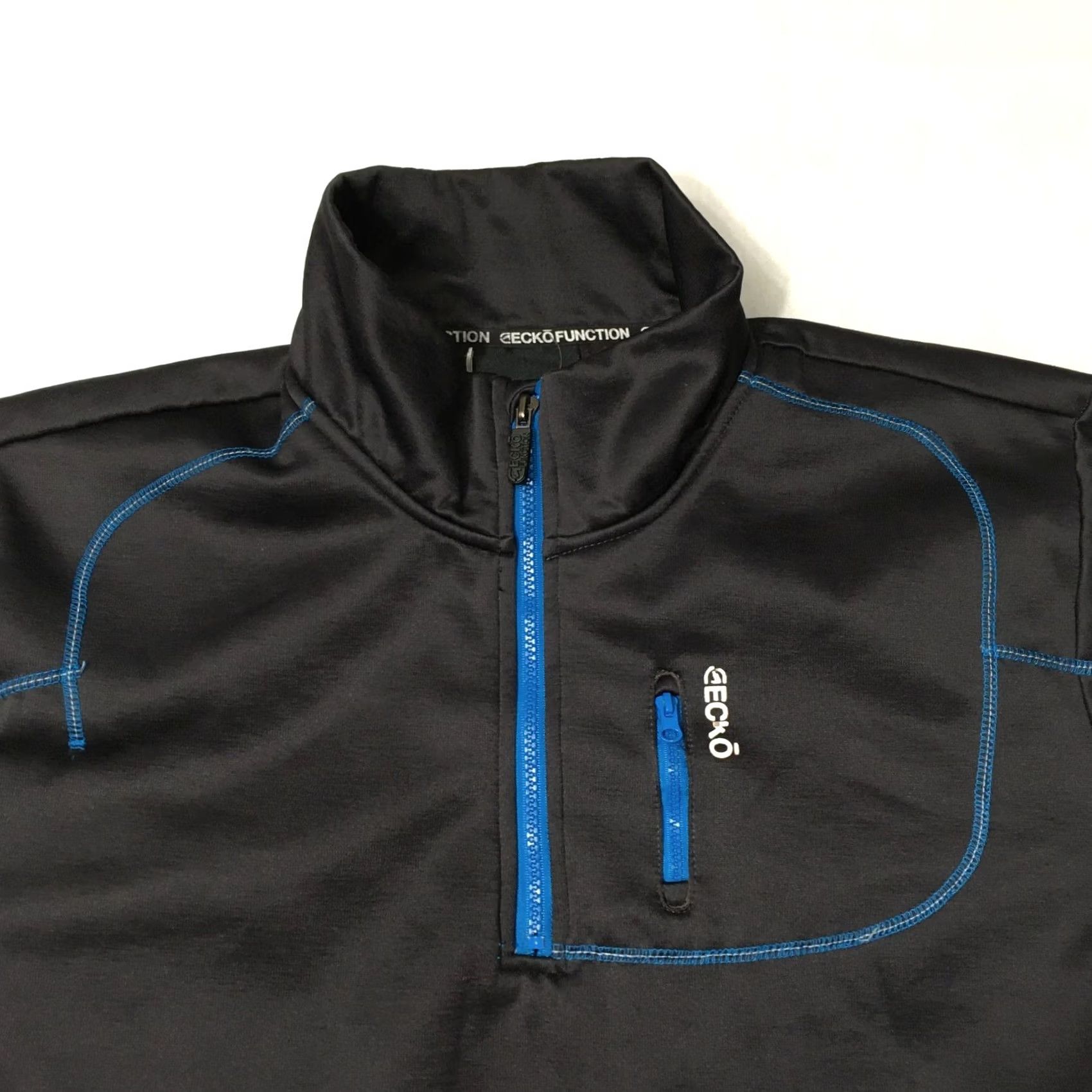 Vintage Ecko FUNCTION LARGE 1/4 Zip Pullover Windbreaker FLEECE LINED NAVY BLUE Size US L / EU 52-54 / 3 - 2 Thumbnail