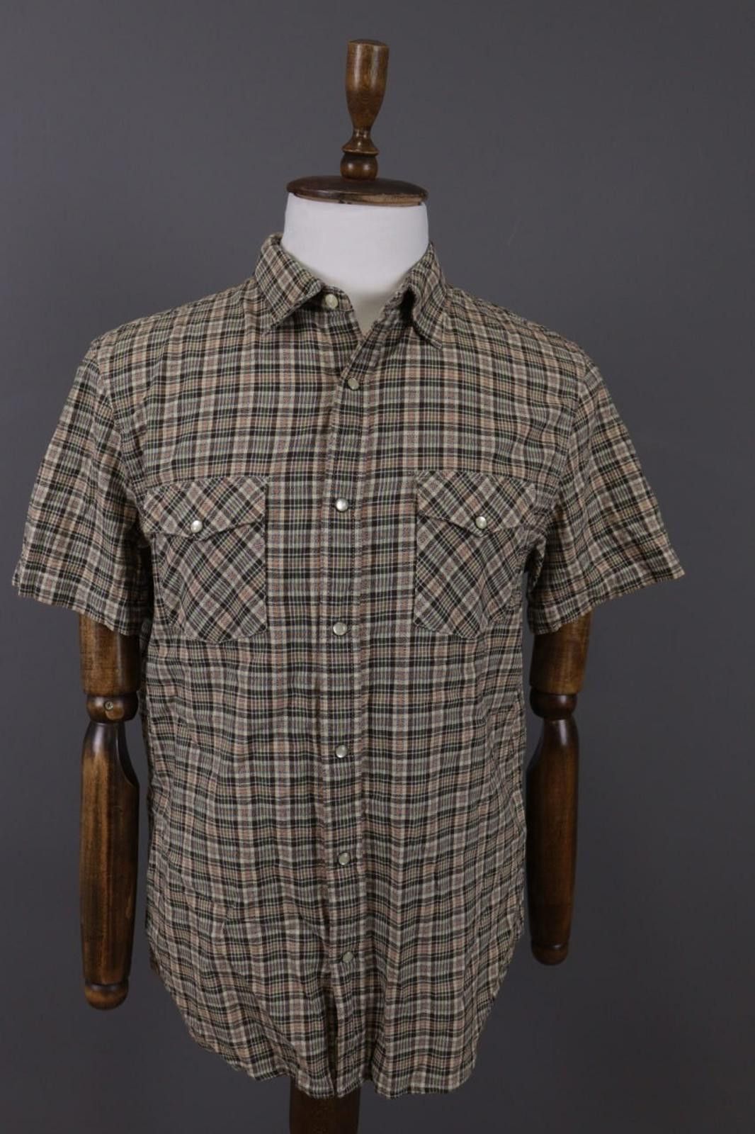 Denim & Supply Ralph Lauren Denim & Supply Ralph Lauren Brown Check Overshirt Shirt Sz L Size US L / EU 52-54 / 3 - 1 Thumbnail