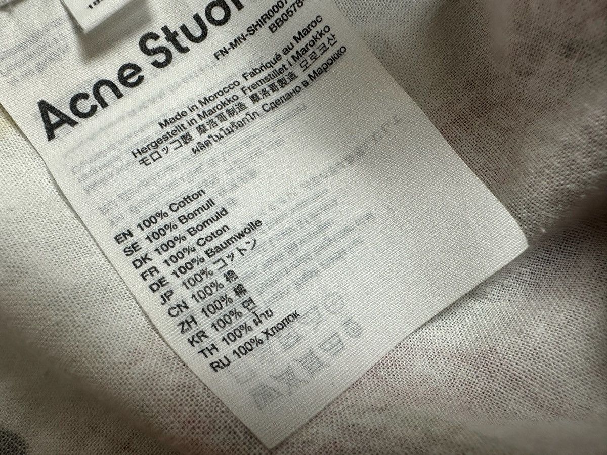 Acne Studios Acne Studios Setar Towel Print Check Shirt Size US M / EU 48-50 / 2 - 11 Thumbnail