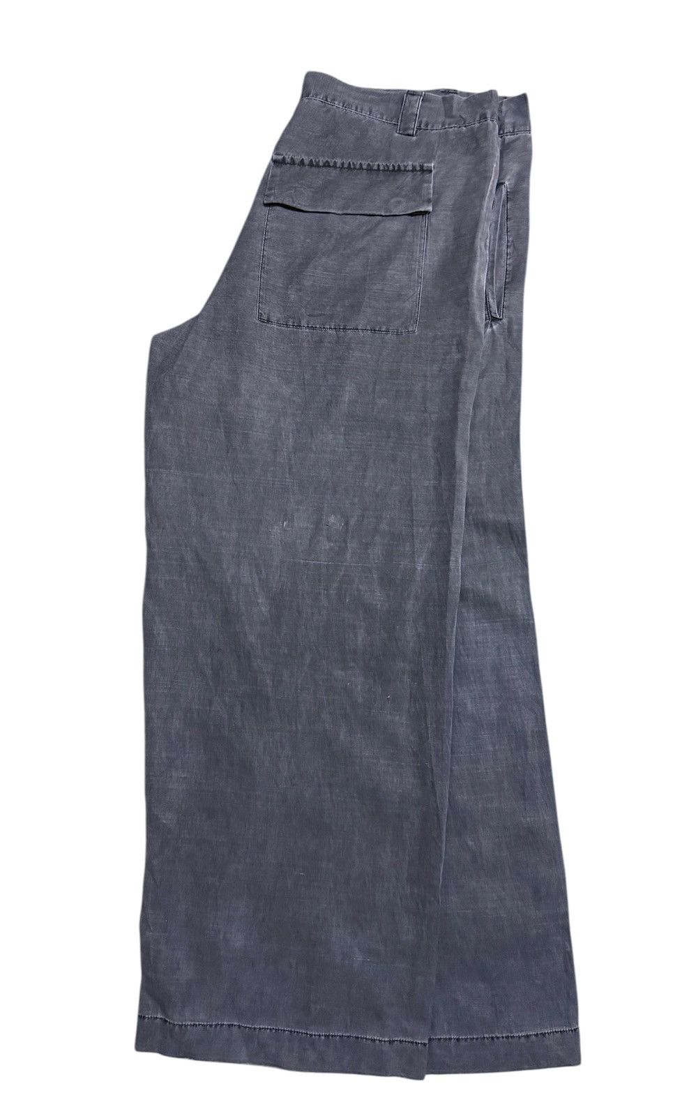 Yohji Yamamoto Y's Yohji Yamamoto Pants Cargo Linne greey Size US 35 - 6 Thumbnail