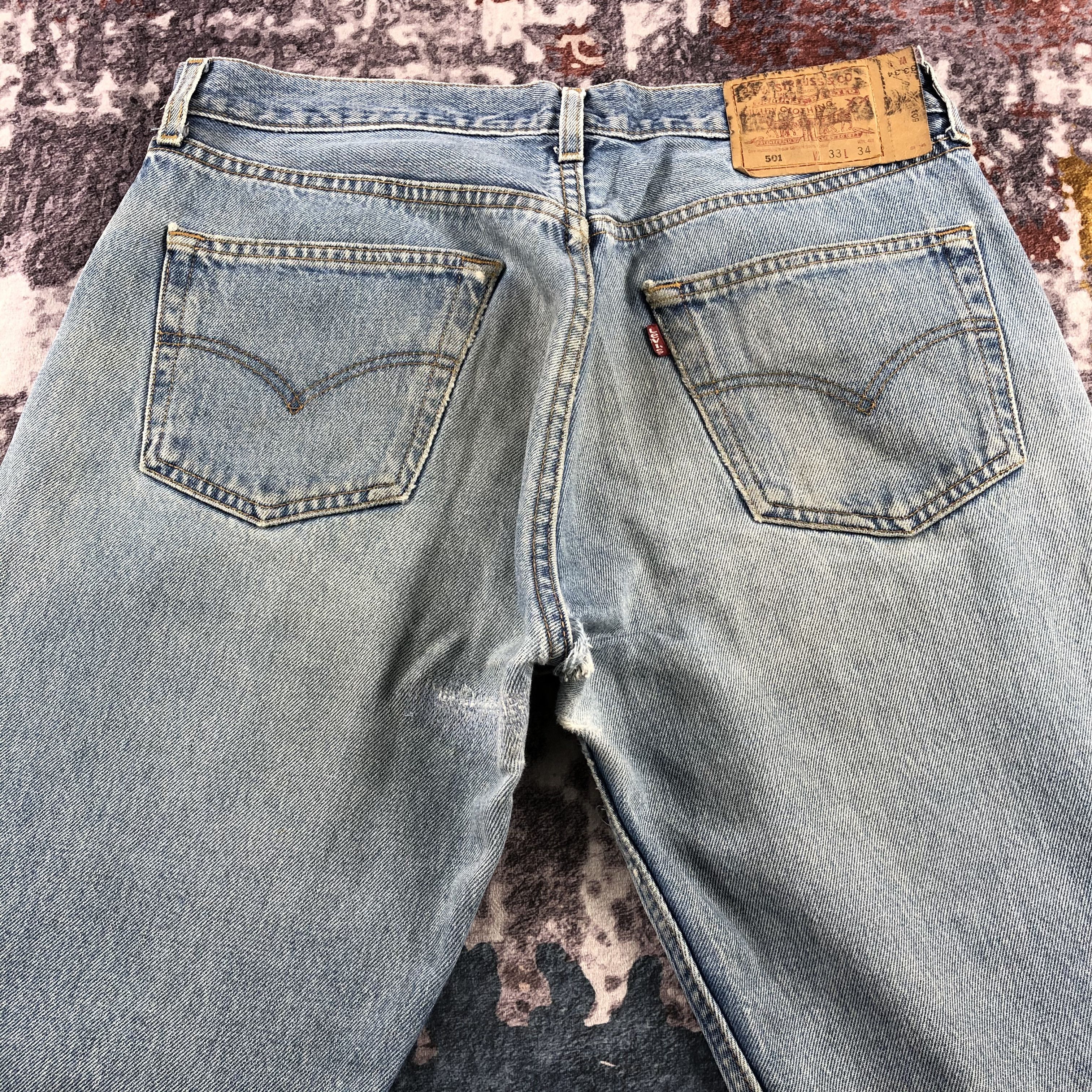 Levi's 90s Vintage Levis 501 Jeans-JM2705 Size US 33 - 5 Thumbnail