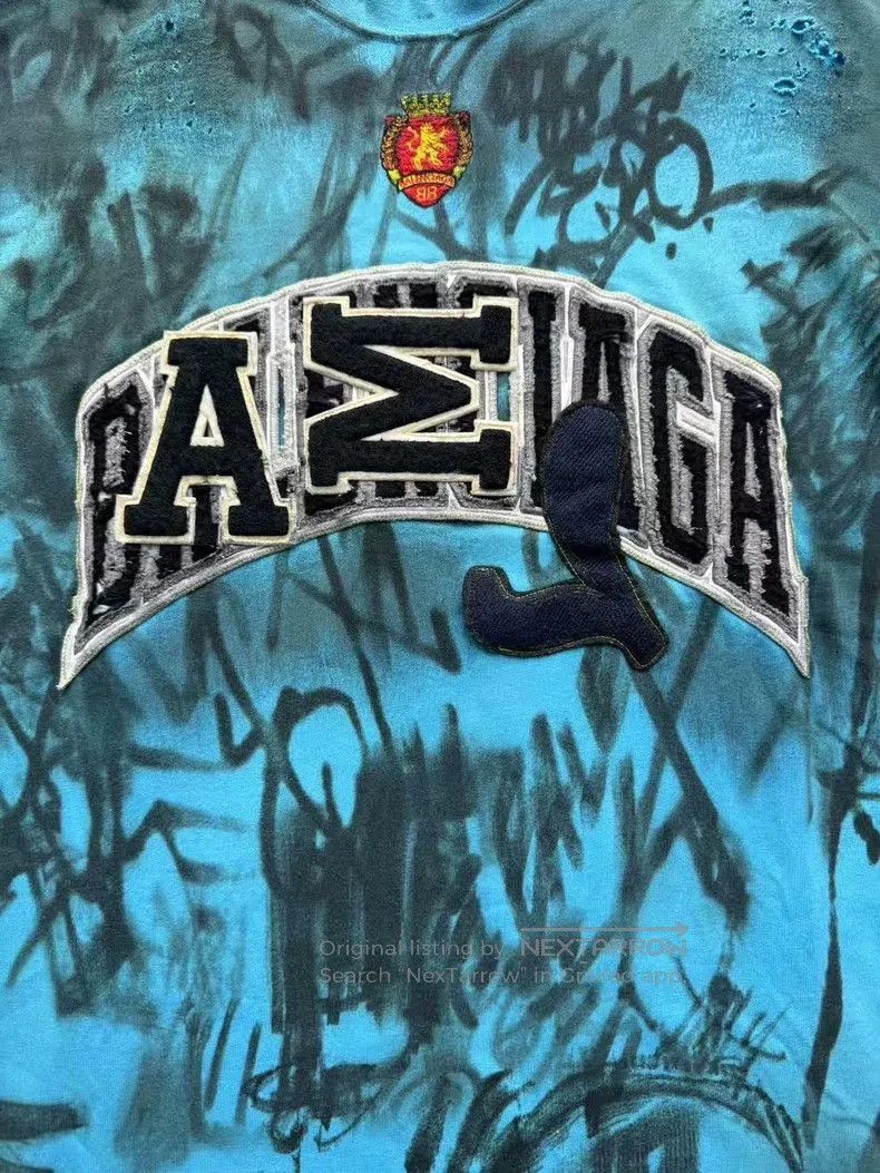 Balenciaga Balenciaga Blue Manchester United Graffiti Tee. Size US XS / EU 42 / 0 - 3 Thumbnail