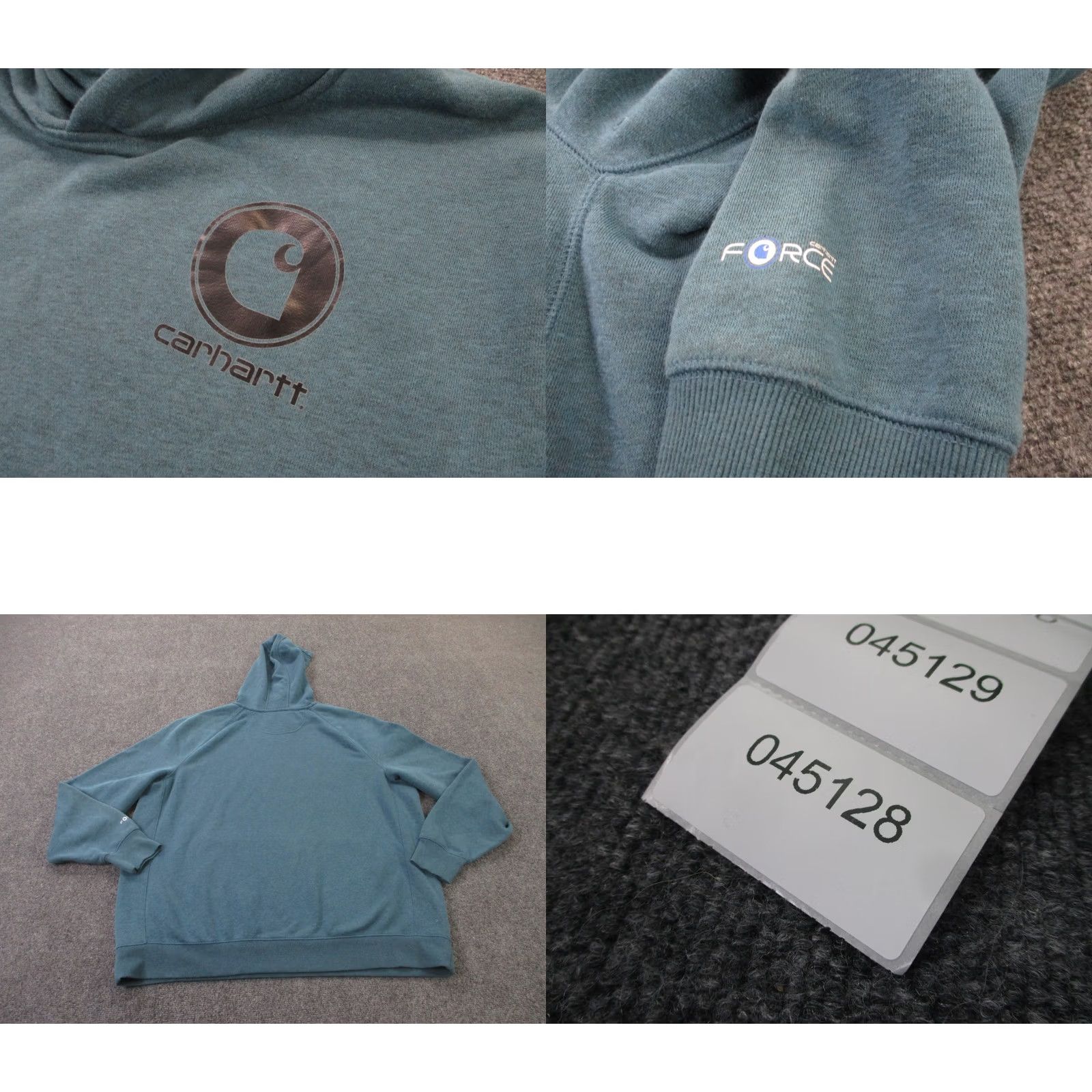Carhartt Carhartt Hoodie Men 2XL Relaxed Blue Pockets Hooded Thermal Knit Sweatshirt Sweatshirt Logo Outdoor Workwear 90s style Mens Size US XXL / EU 58 / 5 - 8 Thumbnail
