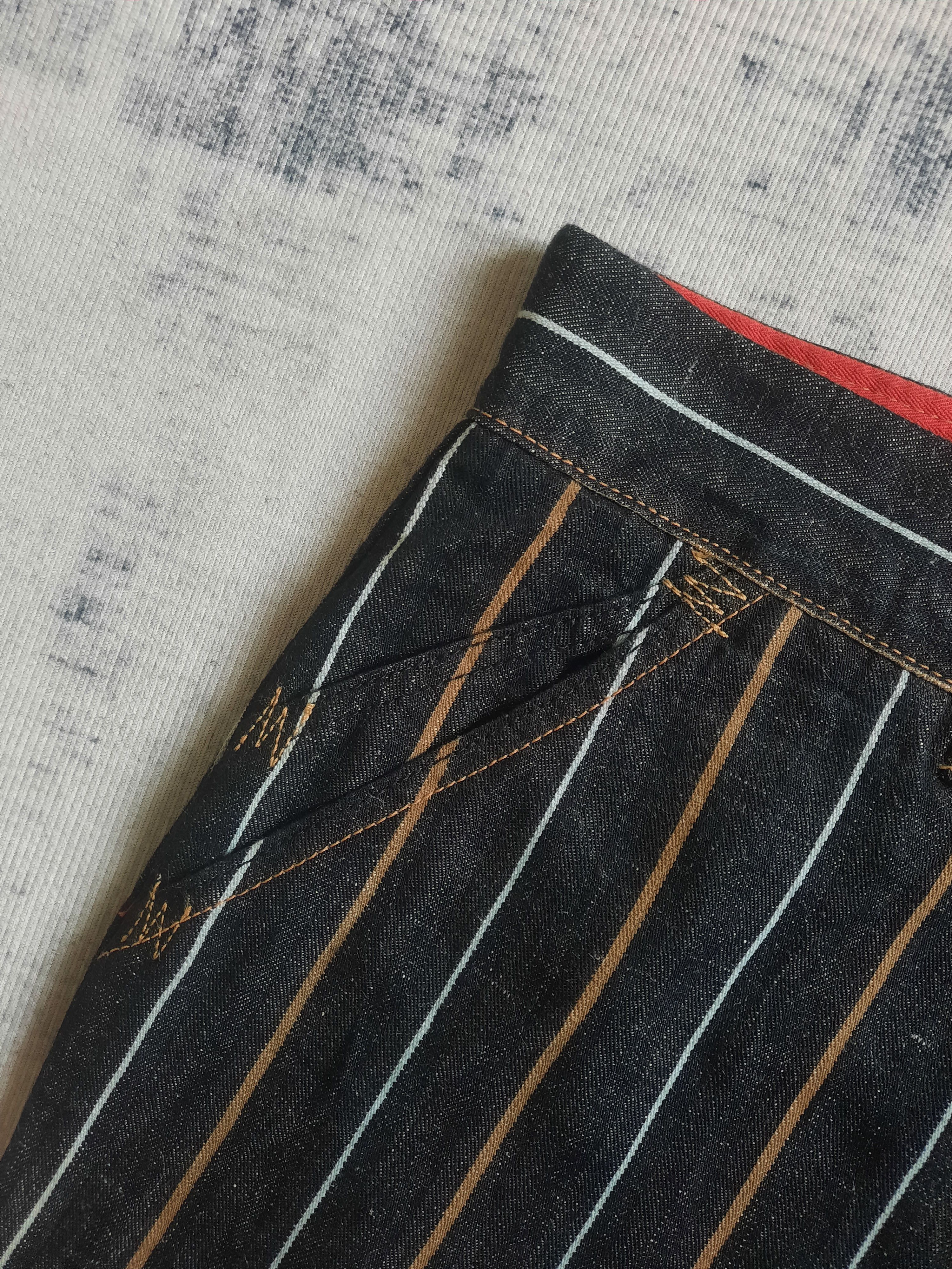 Levi's 🔥Levis japan 704 redloop indigo stripes denim jeans Size US 34 / EU 50 - 5 Thumbnail