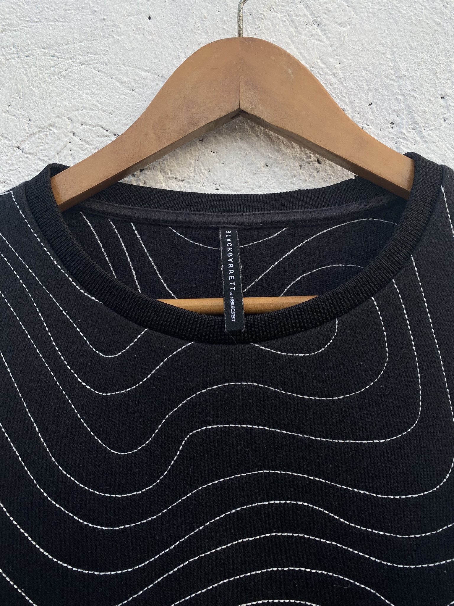 Black Barrett F/W 16 Embroidered Illusion Sweater Size US M / EU 48-50 / 2 - 4 Thumbnail