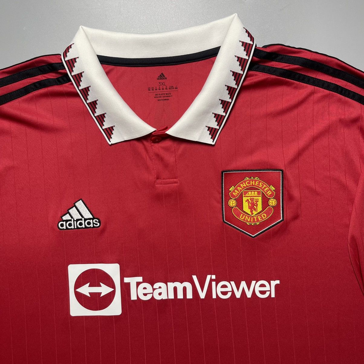 Adidas MANCHESTER UNITED ADIDAS 2022/2023 SOCCER JERSEY #7 RONALDO Size US XXL / EU 58 / 5 - 4 Thumbnail